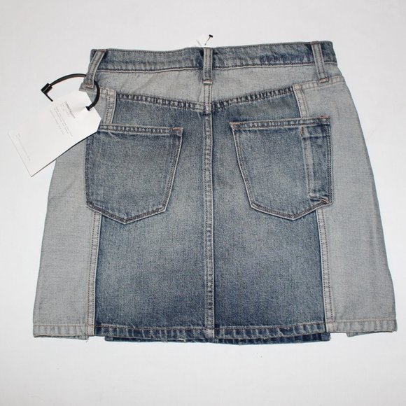 CURRENT/ELLIOTT THE REVERSED MSHD DENIM MINI SKIRT - Picture 3 of 3